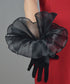 Organza Frill Satin Gloves