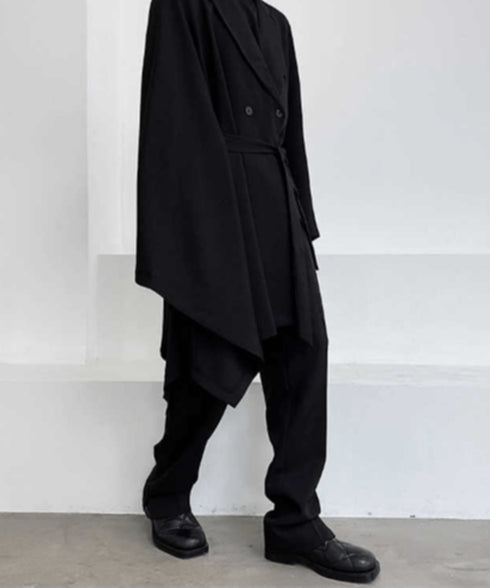Asymmetric Belt Jacket