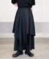 Layered Pleated Wide Pants