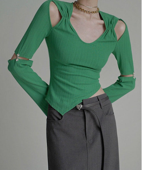 Cut-out Asymmetry Top