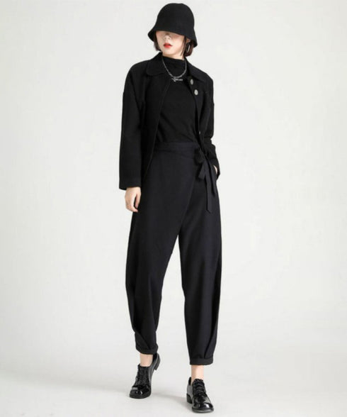 Wrap Layered Tapered Pants
