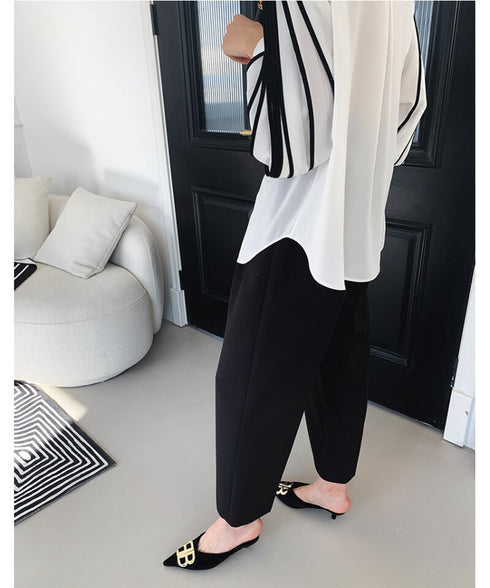 Pleated Sleeve Blouse