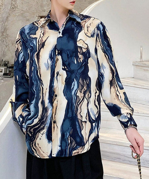Geological Print Shirt