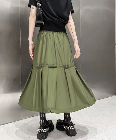 Flap Pocket Mermaid Skirt