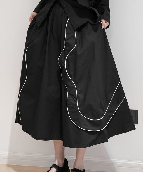 Double Line Flower Skirt