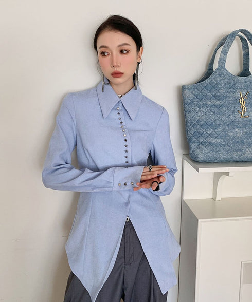 Star Button Blouse