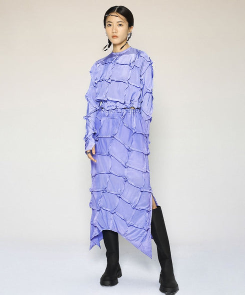 Round-neck Mulberry Top