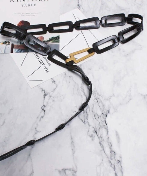 Rectangular Chain Art Belt