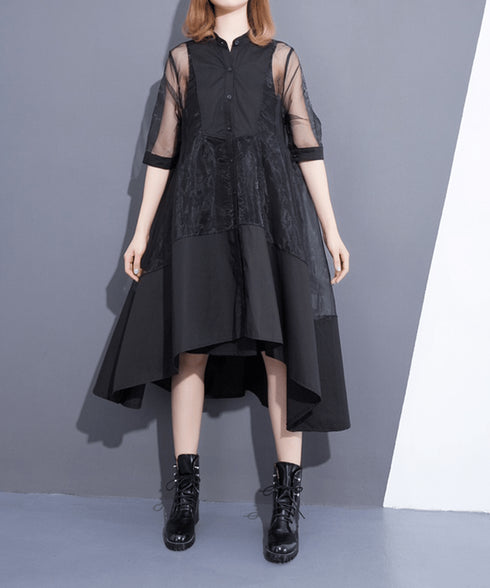 See-through Fishtail Dress