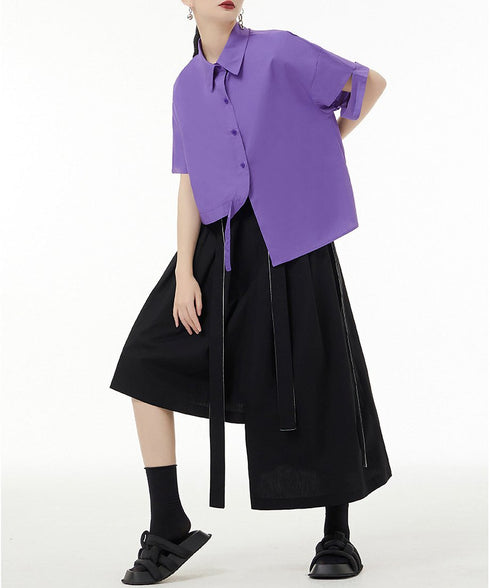 One Side Short Blouse