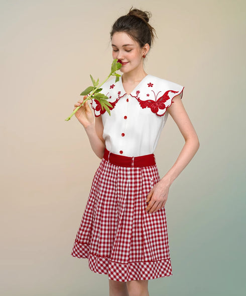 Gingham Check Culottes