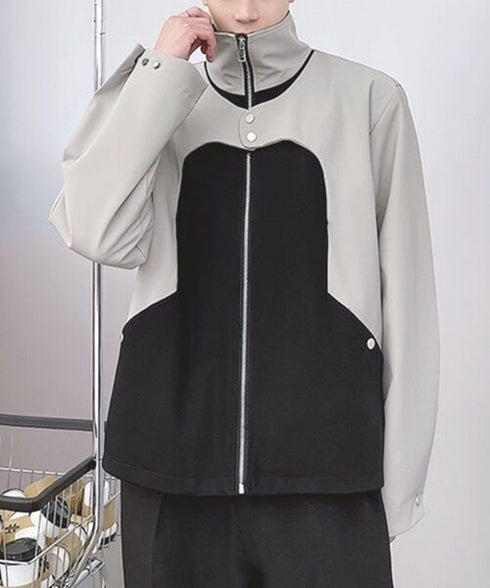 Bicolor Zip Jacket