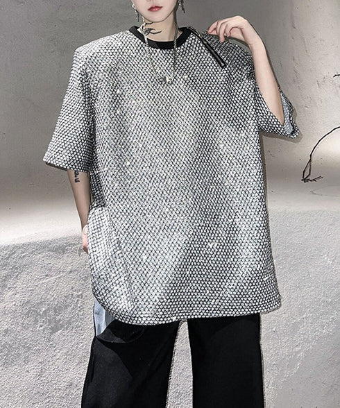 Metallic Mesh T-shirt