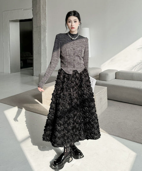 Three-dimensional Flower Skirt