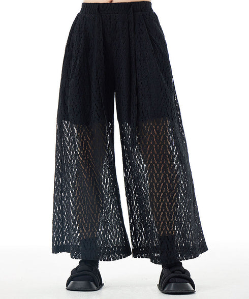 Mesh Wide Pants