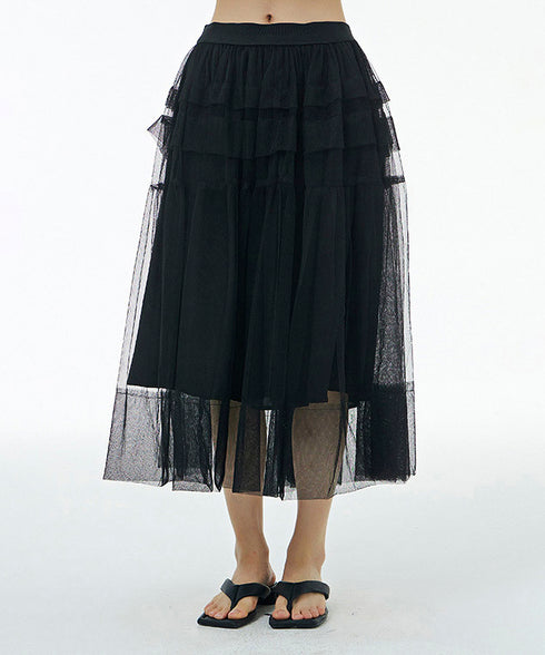 See-through Mesh Skirt