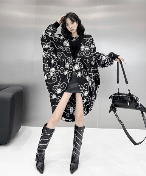 Flower Embroidery Cardigan