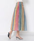 Pastel Gradient Pleated Skirt