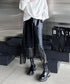 Fringe Faux Leather Skirt