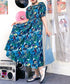 Retro Cassette Print Dress