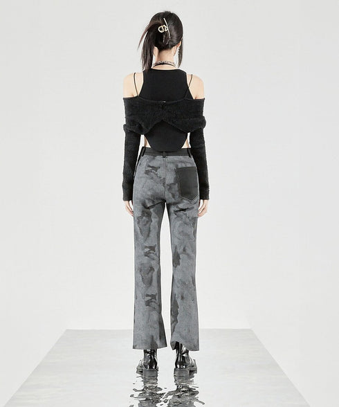Cropped Flare Pants