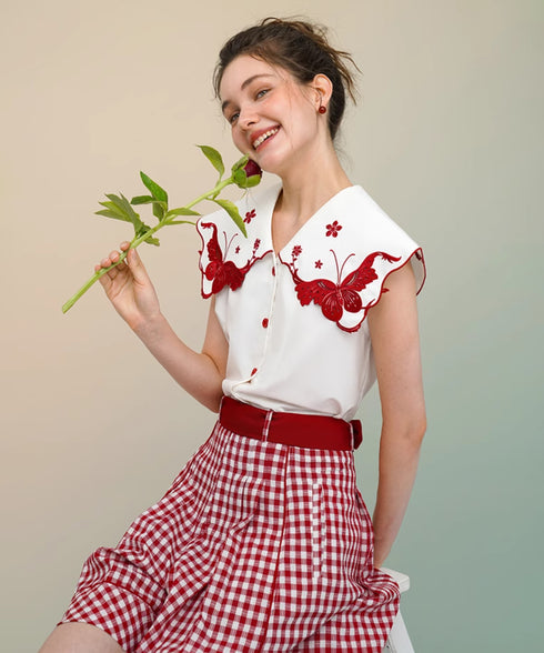 Gingham Check Culottes
