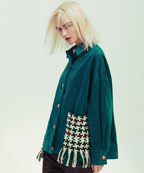 Patchwork Fringe Jacket