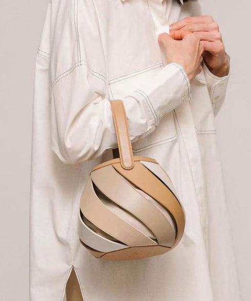 Cylindrical Contrast Color Bag