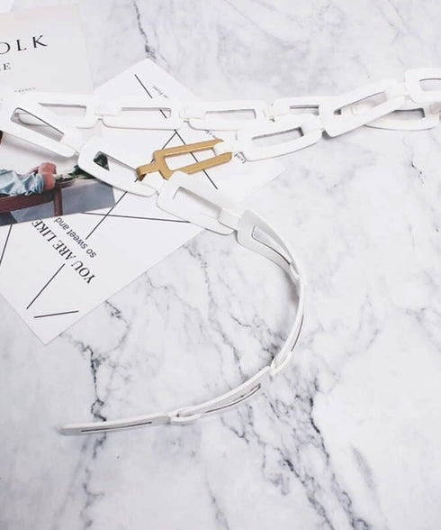 Rectangular Chain Art Belt