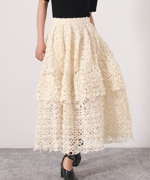 Flower Tiered Skirt