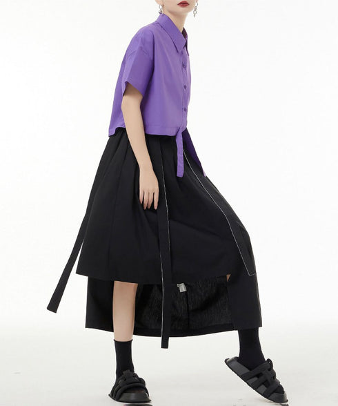 One Side Short Blouse