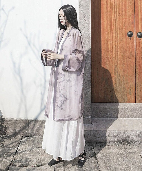 Ink Sheer Loose Cardigan