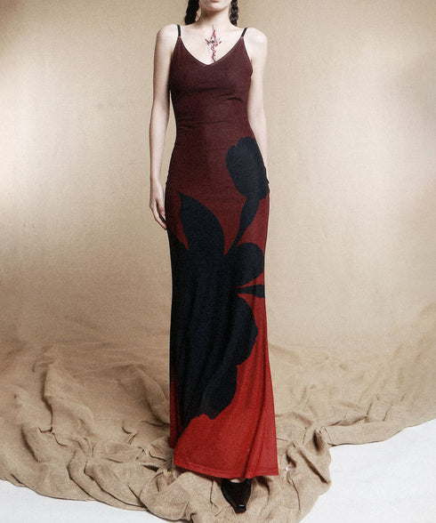 Flower Gradient Dress