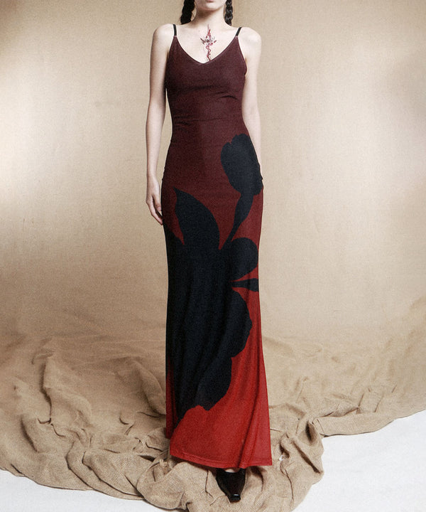 Flower Gradient Dress