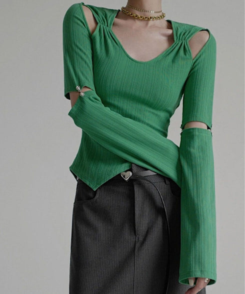 Cut-out Asymmetry Top