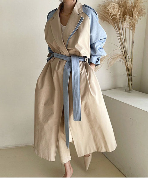 Raglan Sleeve Trench Coat