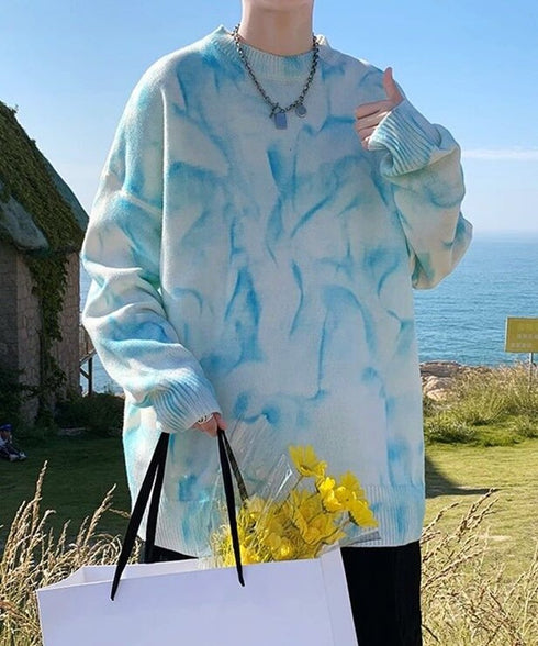 Monochrome Cloud Dye Knit