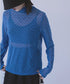 Star Mesh Turtleneck Top