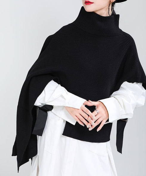 Turtle Neck Poncho