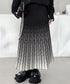 Gradation Pleat Skirt