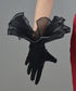 Organza Frill Satin Gloves