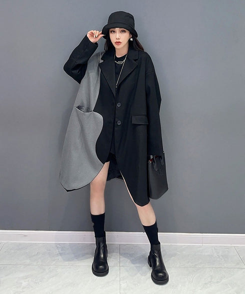 Bicolor Long Jacket
