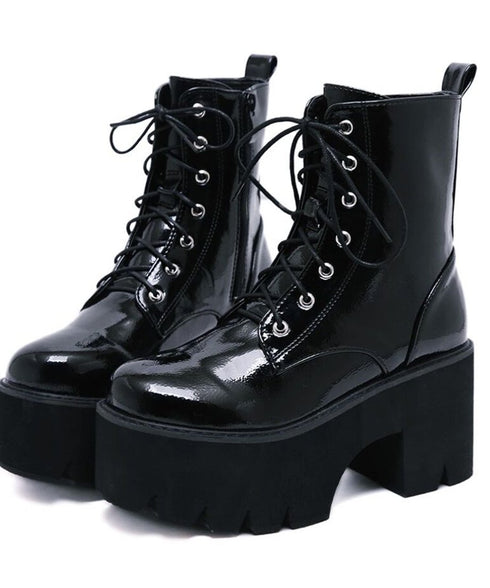 Lace Up Platform Boots