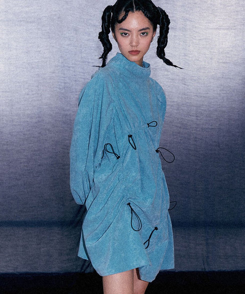 drawcord haze dress