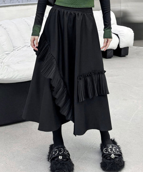 Pleat Ruffle Skirt