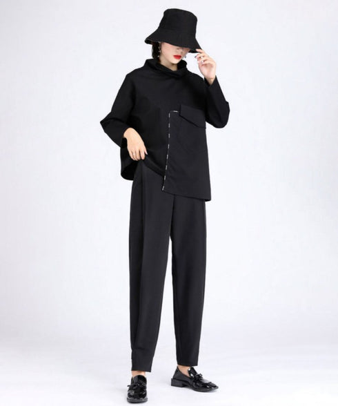 Button Tapered Pants