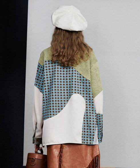 Patchwork Pattern Mix Shirt