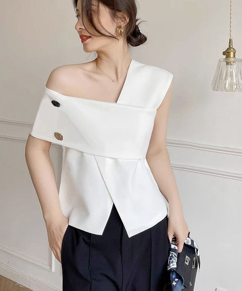One shoulder top