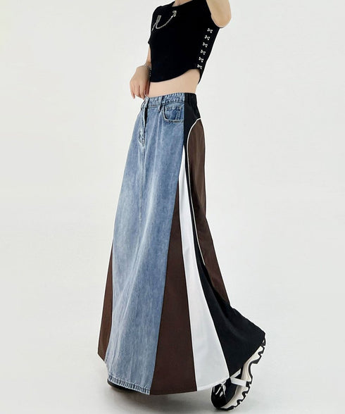 Sideline Denim Skirt