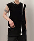 Bicolor Slit Sleeveless Top